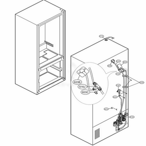 Valve And Water Tube Parts Diagram and Parts List for LFX25973ST ASTCNA6 LG Refrigerator