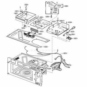 Part Location Diagram of 6877W1A603G LG HARNESS,SINGLE