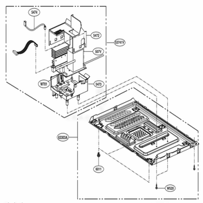 Base Plate Parts Diagram and Parts List for MS0936GIS CBKELEC LG Range