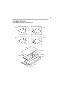 Refrigerator Parts Diagram and Parts List for GR-F298NSSH ASTCNA4 LG Refrigerator