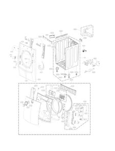Part Location Diagram of ABJ73568816 LG CABINET ASSEMBLY