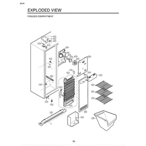 Section 4 Diagram and Parts List for LSC27910SW ASWCLGA LG Refrigerator