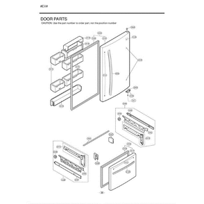 Section 4 Diagram and Parts List for LDC22720ST ASTCLGG LG Refrigerator