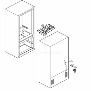 Icemaker Parts Diagram and Parts List for LBC24360SW ASWCNA1 LG Refrigerator