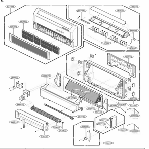 Part Location Diagram of 4810A21019A LG BRACKET