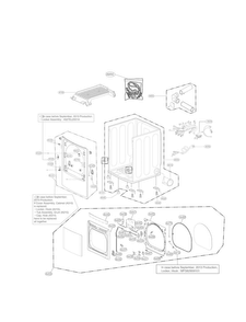 Part Location Diagram of ABJ73928202 LG CABINET ASSEMBLY