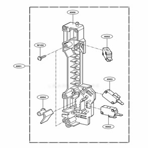 Latch Board Parts Diagram and Parts List for LMV1763ST CSBELNA LG Range