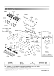 Part Location Diagram of ADY73209301 LG GEAR ASSEMBLY