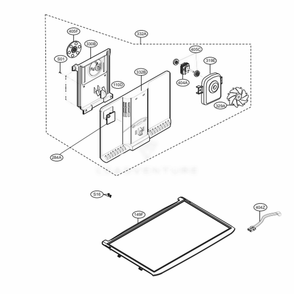 Freezer Parts Diagram and Parts List for 79439 AWBCSE5 LG Refrigerator