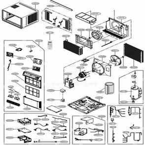 Part Location Diagram of ACG75264901 LG CONDENSER ASSEMBLY,FIRST