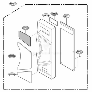 Part Location Diagram of 4781W1M231D LG CONTROLLER Assembly,[MIC