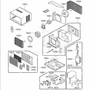 Part Location Diagram of 3531A10189A LG GRILLE ASSEMBLY,FRONT(IN
