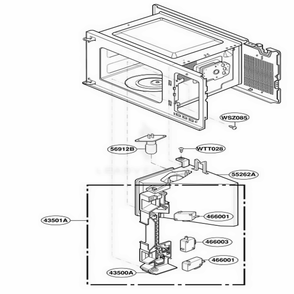 Latch Board Parts Diagram and Parts List for MT4210SLB ABKEWRP LG Range