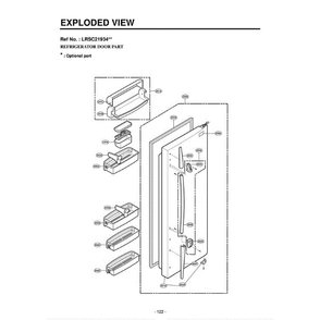 Section 4 Diagram and Parts List for LRSC21934SB AWBCLGA LG Refrigerator