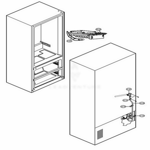 Water And Icemaker Parts Diagram and Parts List for LMC25785SW ASWCNA0 LG Refrigerator
