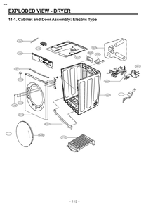 Diagram 2 Diagram and Parts List for W3S1CWUBWVM ABWEUUS LG Washer