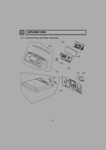 Control Panel And Plate Assembly Diagram and Parts List for RV1048A1 ABWEEUS LG Dryer