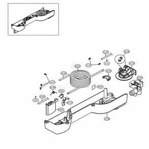 Dispenser Parts Diagram and Parts List for 79433 ASTCSE2 LG Refrigerator