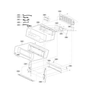 Controller Diagram and Parts List for LDE3037ST 00 LG Range