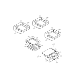 Refrigerator Diagram and Parts List for LDC22720TT 00 LG Refrigerator