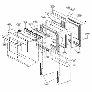 Part Location Diagram of AGM75410401 LG PARTS ASSEMBLY