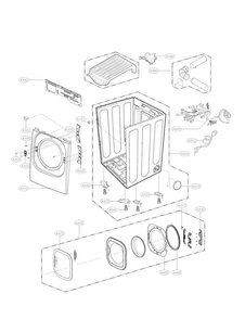 Part Location Diagram of ADC72301102 LG DOOR ASSEMBLY