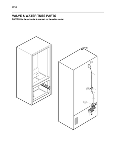 Valve And Water Tube Parts Diagram and Parts List for GM-B298NSSH ASTCNA0 LG Refrigerator