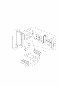 Part Location Diagram of AED74053007 LG HANDLE ASSEMBLY,REFRIGERATOR