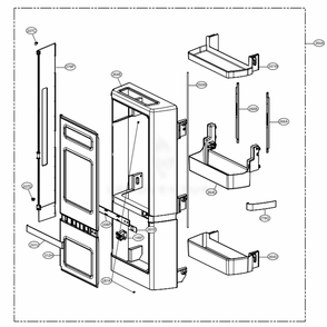 Part Location Diagram of MAN63028201 LG BASKET,DOOR