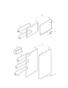 Part Location Diagram of ADC74045706 LG DOOR ASSEMBLY,REFRIGERAT