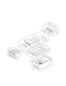Freezer Parts Diagram and Parts List for LFX31925ST 06 LG Refrigerator