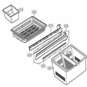 Freezer Parts Diagram and Parts List for 71099 AWBCSE2 LG Refrigerator