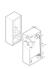 Ice Maker Parts Diagram and Parts List for LFX21971ST 03 LG Refrigerator