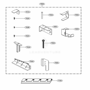 Installation Part Diagram and Parts List for SKSCW181RP ASWCNA0 LG Range