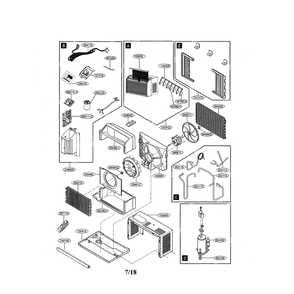 Air Conditioner Diagram and Parts List for LW6017R 00 LG Air Conditioner