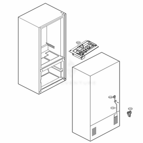 Part Location Diagram of AJU73532901 LG VALVE ASSEMBLY,WATER