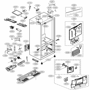 Part Location Diagram of AEC73977408 LG GUIDE ASSEMBLY,RAIL