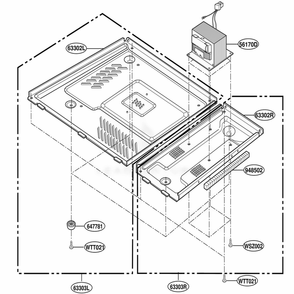 Base Plate Parts Diagram and Parts List for JES1339WC AM1EGEU LG Wall Oven