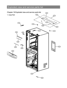 Diagram 1 Diagram and Parts List for LRMVC1803S ASTCNA0 LG Refrigerator