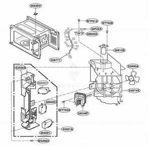 Suction Guide Paerts Diagram and Parts List for MA1302B BKEGSE LG Range