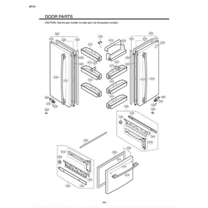 Section 2 Diagram and Parts List for LFC22760SW ASWCLGY LG Refrigerator