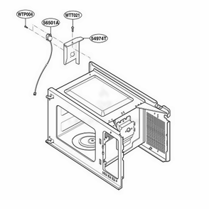 Sensor Parts Diagram and Parts List for GT4175SPS CS3EWRP LG Wall Oven