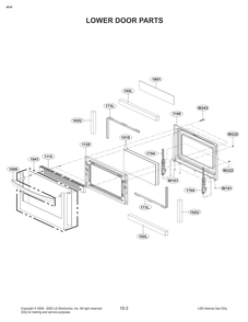 Diagram 3 Diagram and Parts List for FB4753LS ABDELGA LG Range