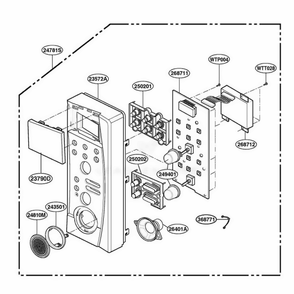 Part Location Diagram of 3720W0C235B LG PANEL,CONTROL