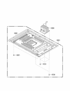 Base Plate Parts Diagram and Parts List for 72166339011  Kenmore Microwave