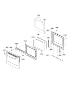 Part Location Diagram of MEB63574001 LG Door handle