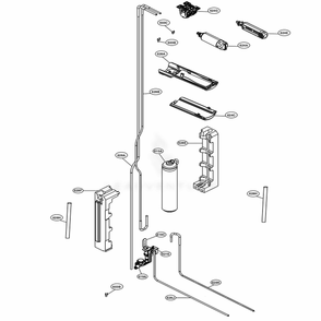 Water Purifier Part Diagram and Parts List for LSSB2696BD ASBCNA0 LG Refrigerator
