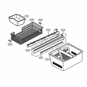 Freezer Parts Diagram and Parts List for LMC25785SW ASWCNA0 LG Refrigerator