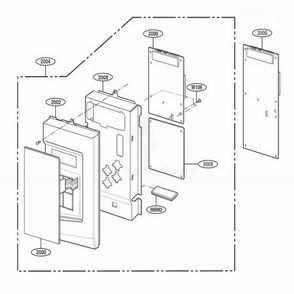 Part Location Diagram of 3720W0C237C LG PANEL,CONTROL