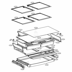 Refrigerator Parts Diagram and Parts List for 71323 ASTCSE0 LG Refrigerator